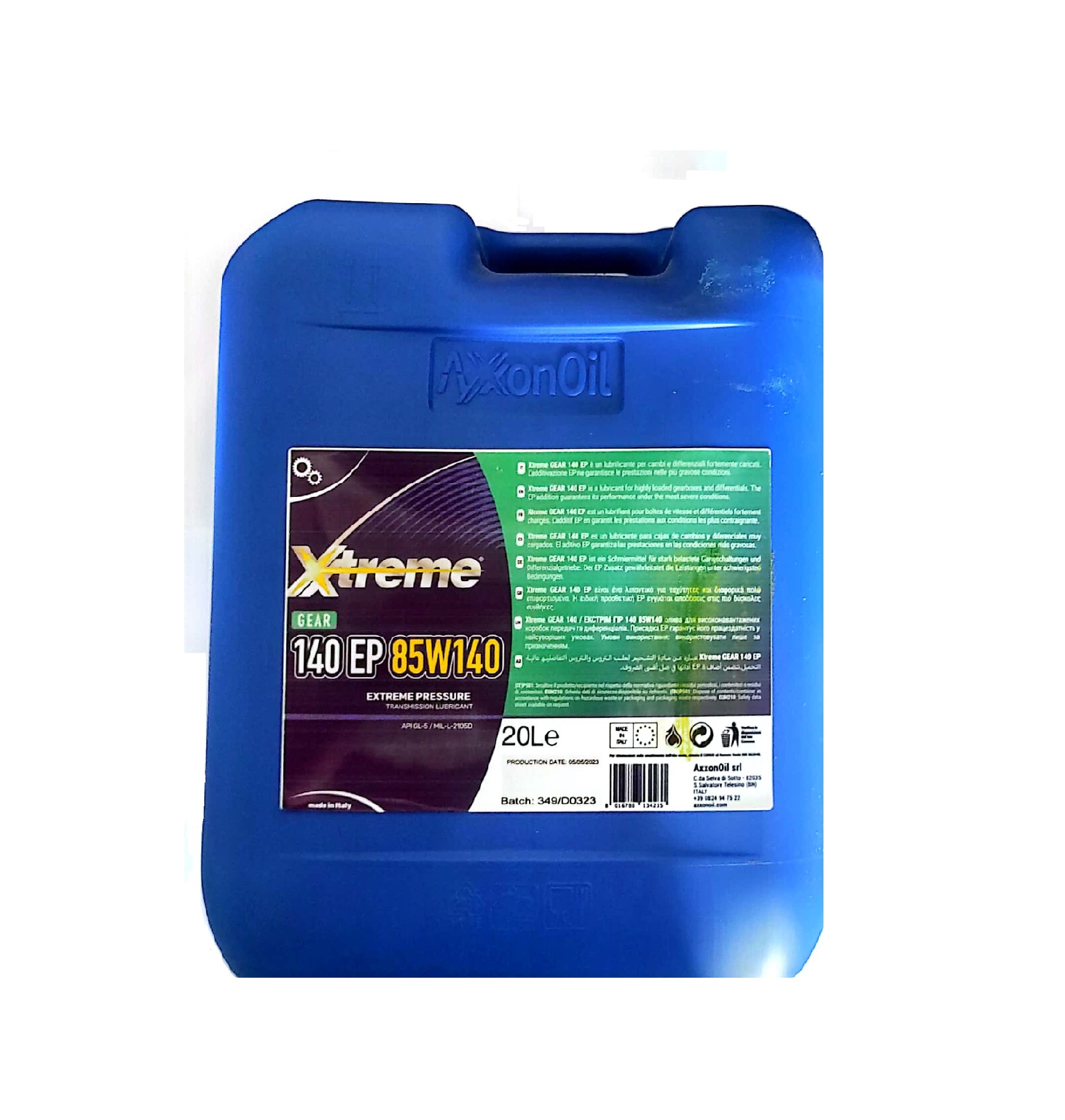 Олива трансмісійна Xtreme GEAR 140EP (85W140) /20л